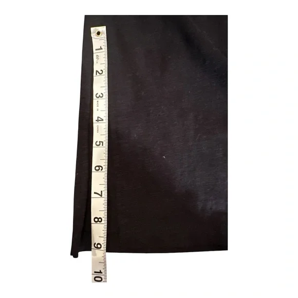 a.n.a Black Side Slit Dress XXL NWT Stretch Cotton - Picture 8 of 12